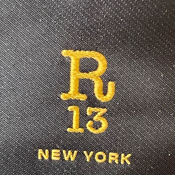 R13 Tote Bag Medium 2 Straps Oversized Flannel 💚 Green Plaid Grunge Street Luxe - Picture 5 of 16